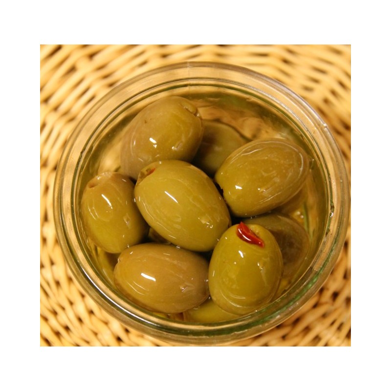 Olives Vertes Poivron - 100gr