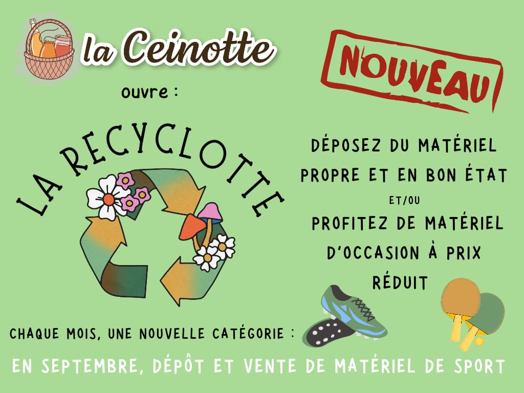 recyclotte - recyclerie à la Ceinotte